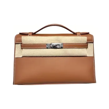 HERMES Mini Kelly Generation 1 Swift Leather Kelly Bag Handbag Women's 37Gold Gold Brown