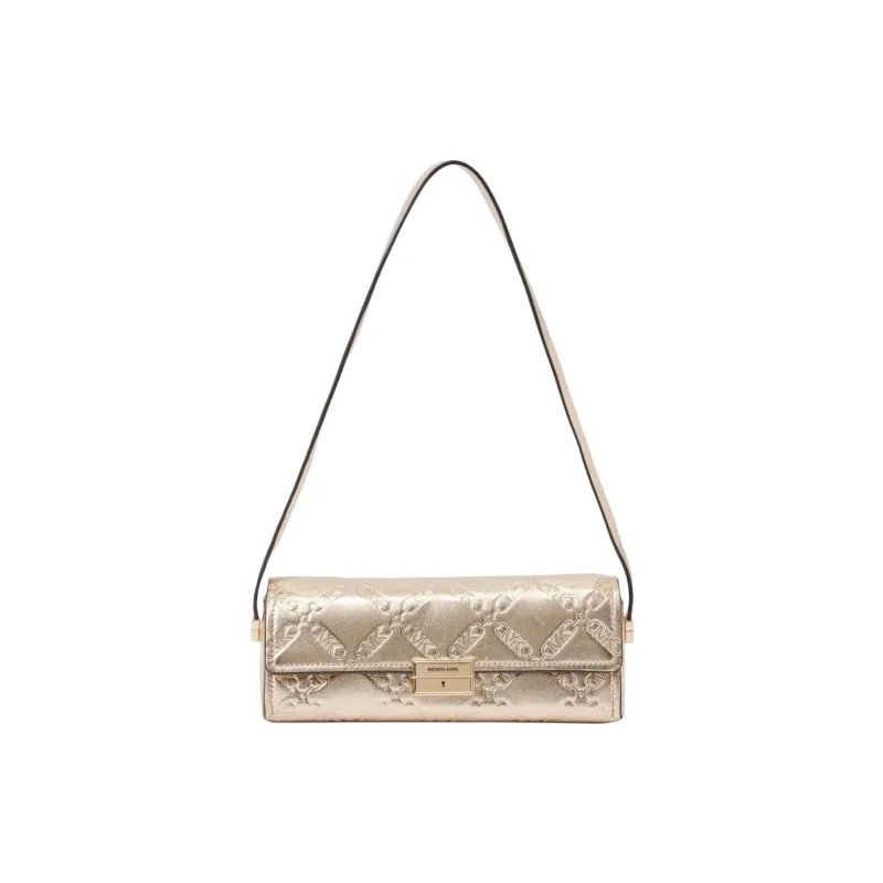 MICHAEL KORS Ludlow Leather Shoulder Bag Women's Light Yellow-0