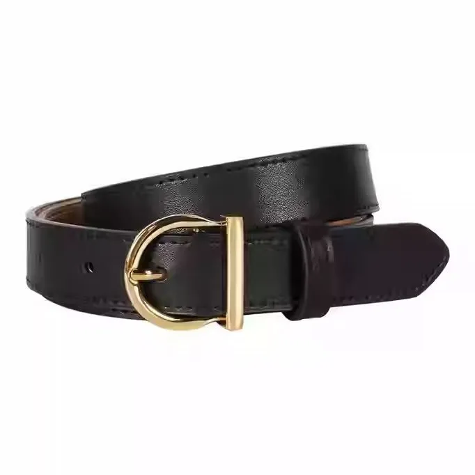 VINEY Cow Split Leather Cow Split Leather Belts Women's 2.3CM-3