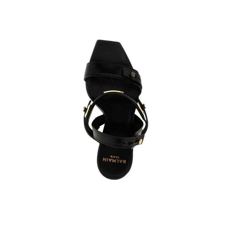 BALMAIN B Buzz Logo Plaque Sandals Women's-3