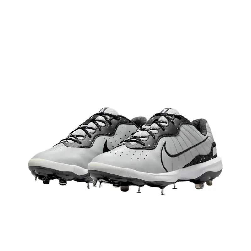 Nike Alpha Huarache Varsity 4 Low Wolf Grey White Dark Smoke Grey-2