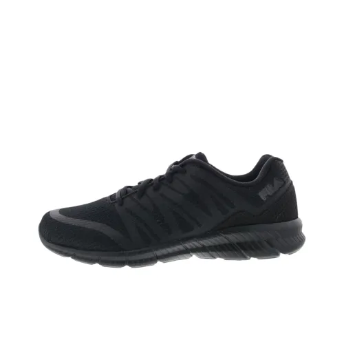 FILA Memory Fantom 5 Slip-Resistant Breathable Low-Top Casual Running Shoes Men's Black