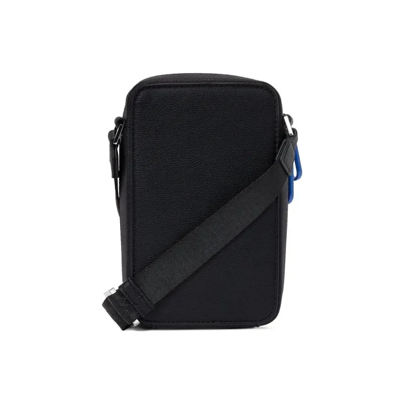 KARL LAGERFELD Recycled Polyurethane Shoulder Bag Men's Black-1