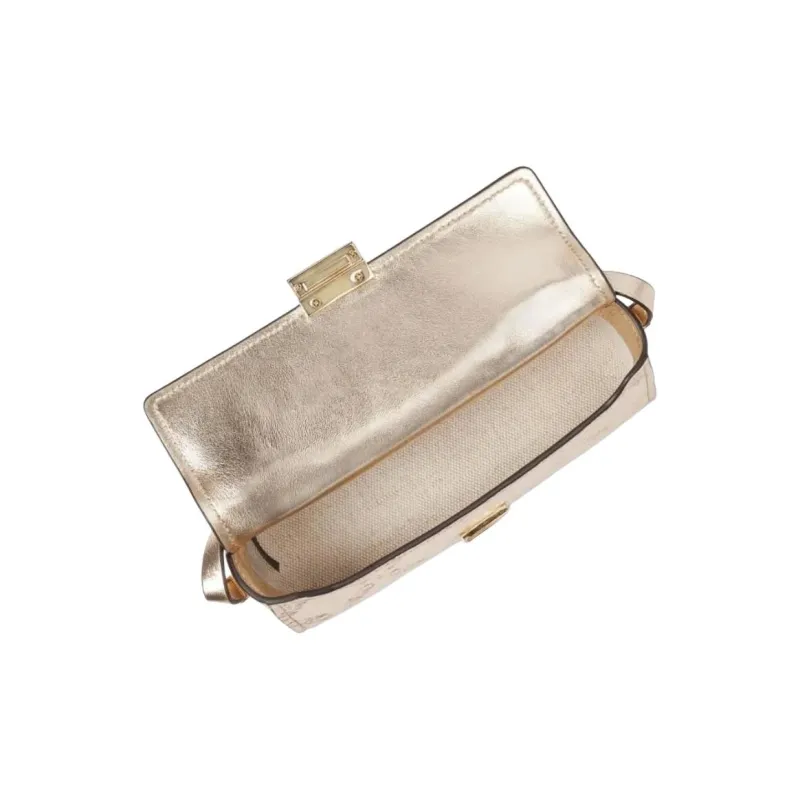 MICHAEL KORS Ludlow Leather Shoulder Bag Women's Light Yellow-2