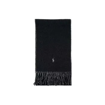 Polo Ralph Lauren Wool Nylon Knit Scarves Unisex Black