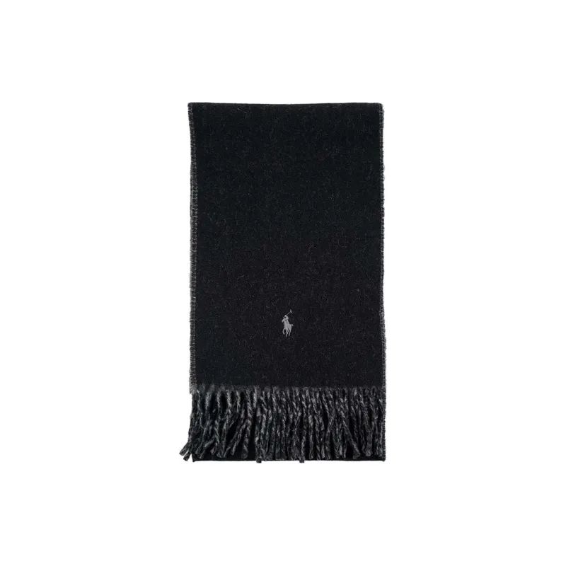 Polo Ralph Lauren Wool Nylon Knit Scarves Unisex Black-0