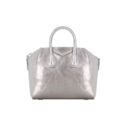 Givenchy Sheepskin Handbag Mini Women's Silver