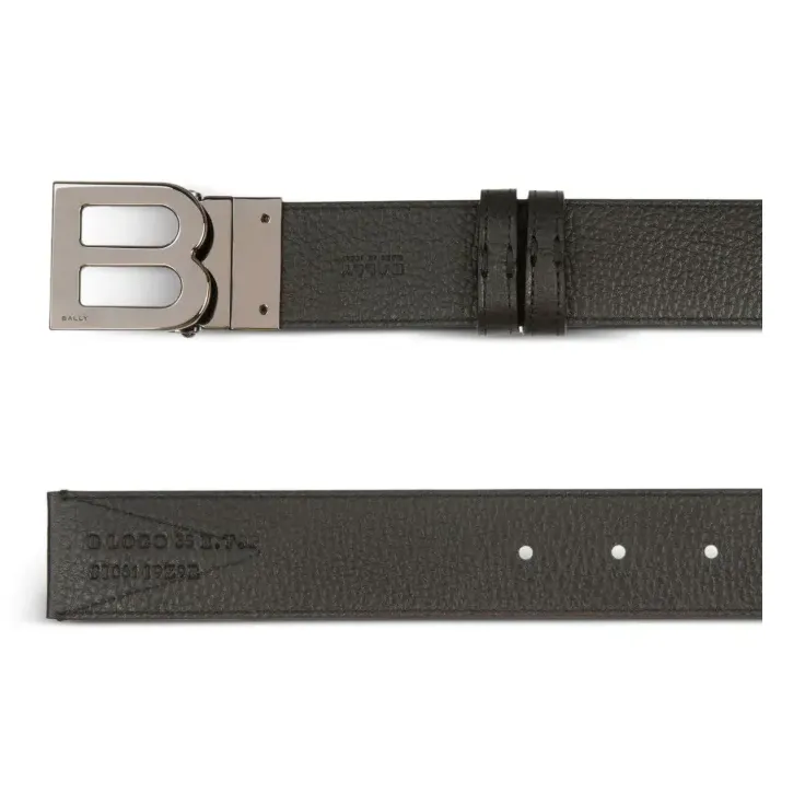 BALLY B logo Leather Belt-1