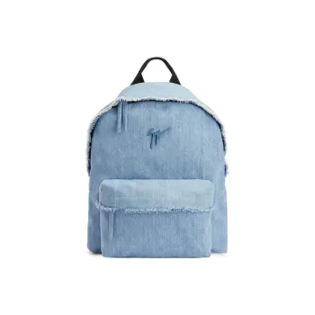 Giuseppe Zanotti Frayed Denim Backpack
