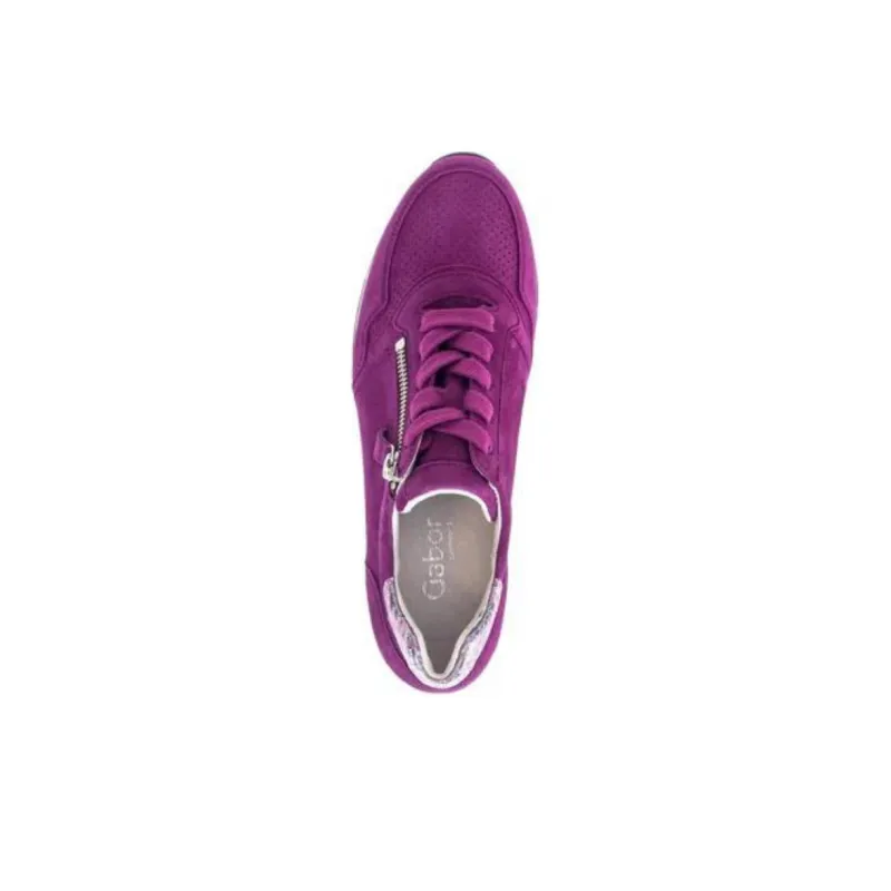 Gabor Comfort Low Top Casual Shoes Women's Purple-3