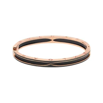 BVLGARI Ceramic Bangles Unisex Rose Gold