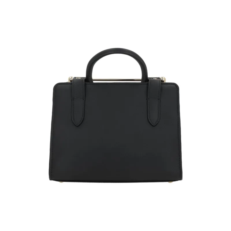 Strathberry Cow Leather Tote Bag Shopping Bag Shoulder Bag Handbag Mini Women's Black-2