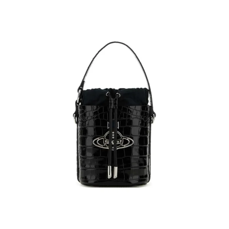 Vivienne Westwood Daisy Orb Plaque Drawstring Bucket Bag-4