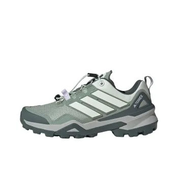 Adidas Terrex Skychaser Anti Slip Wear Resistant Low Top Trail Running Running Shoes Women's Green White