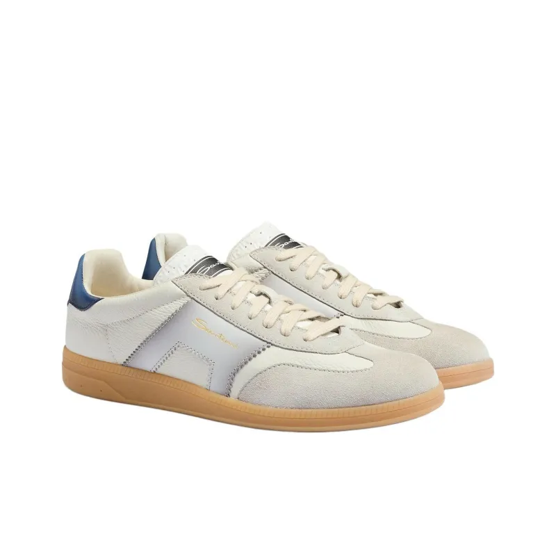 Santoni Colourblock Panelled Lace Up Sneakers-2