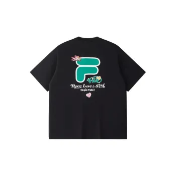 FILA FUSION FOB Series T Shirt Unisex Jet Black