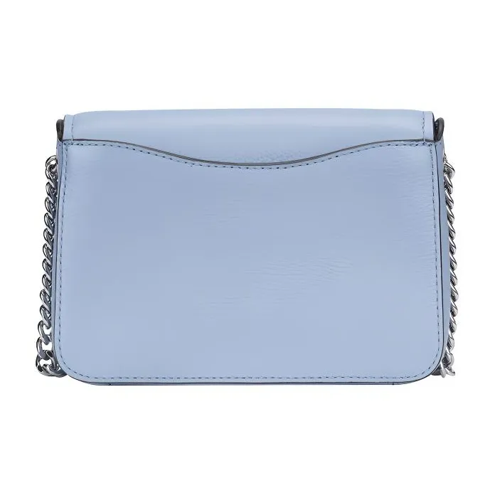 MICHAEL KORS Cow Leather Chain Shoulder Bag Small Size Women's Light Blue-3