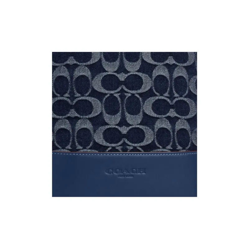 COACH Dominic Denim Sling Bag Men's Dark Blue-3
