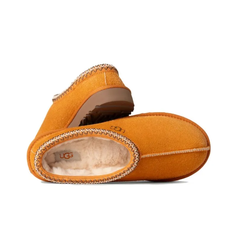 UGG Tasman Shaggy Suede Slipper Dark Apricot-2