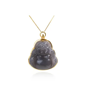 CUIYOUSHIJIA Hetian Jade Pendants Smoky Purple Unisex