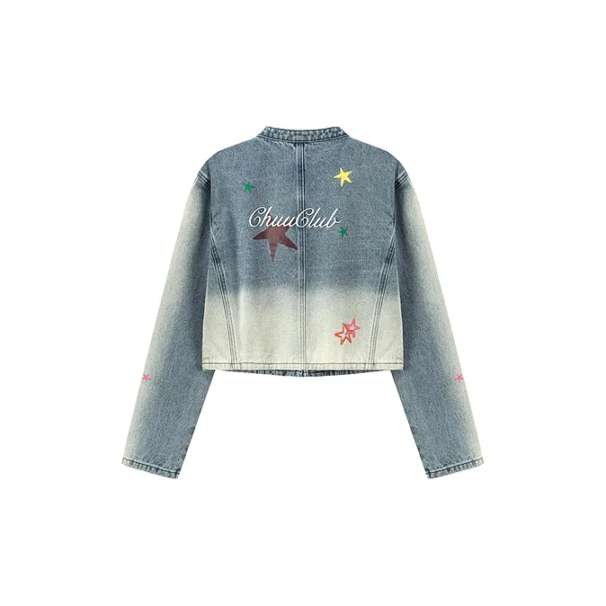 CHUU Denim Jacket Women's Light Denim Blue-1