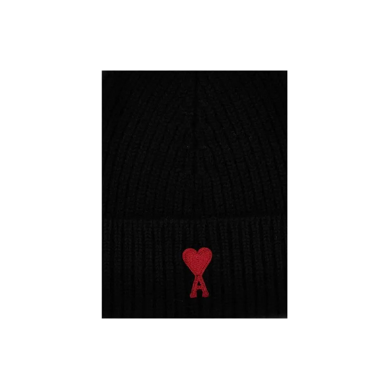 AMIPARIS Logo embroidered Ribbed knit Beanie-3