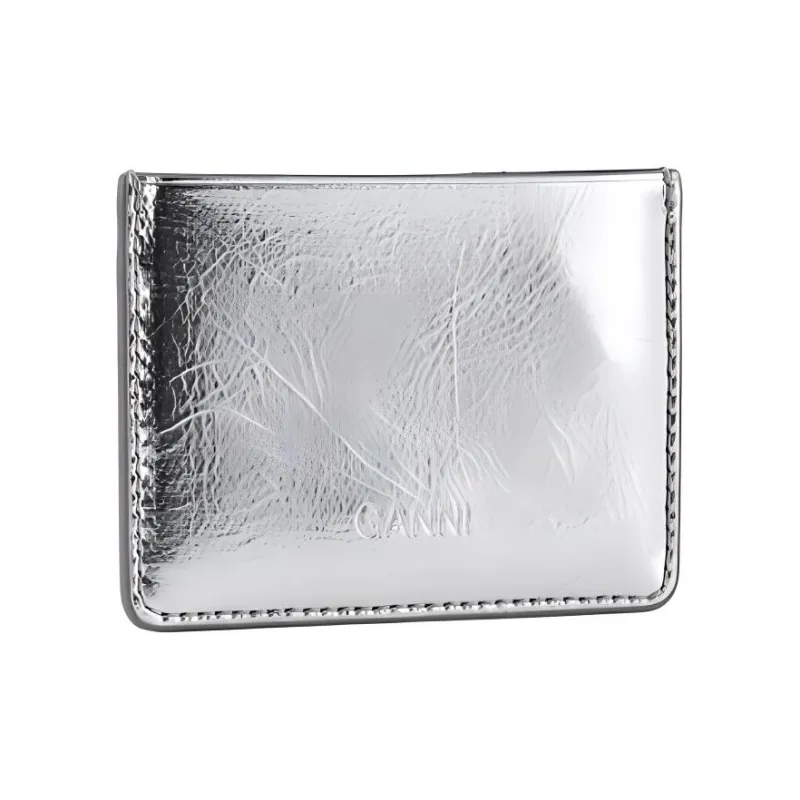 GANNI Bou Metallic Card Holder-2