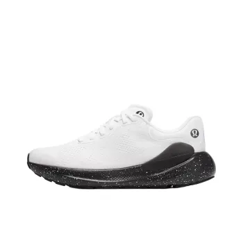 Lululemon Beyondfeel Anti Slip Wear Resistant Low Top Casual Running Shoes Men's White Black