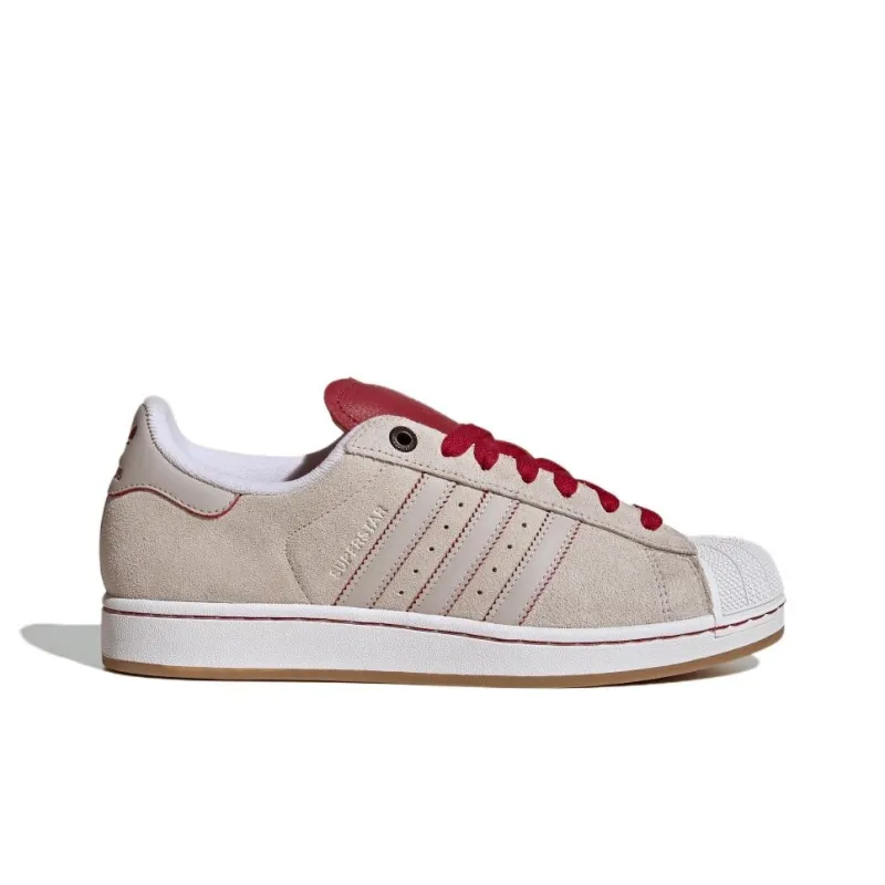 Adidas Originals Superstar 2 Anti Slip Wear Resistant Low Top Skateboard Shoes Unisex Pink-1
