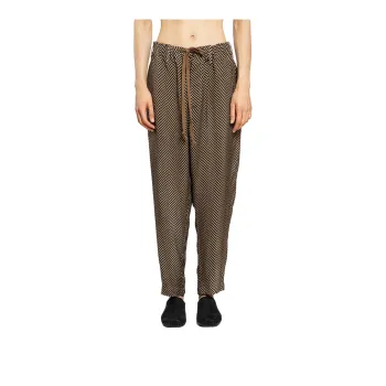 UMA WANG Patterned Drop crotch Trousers