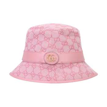 GUCCI Logo embossed Cotton Bucket Hat