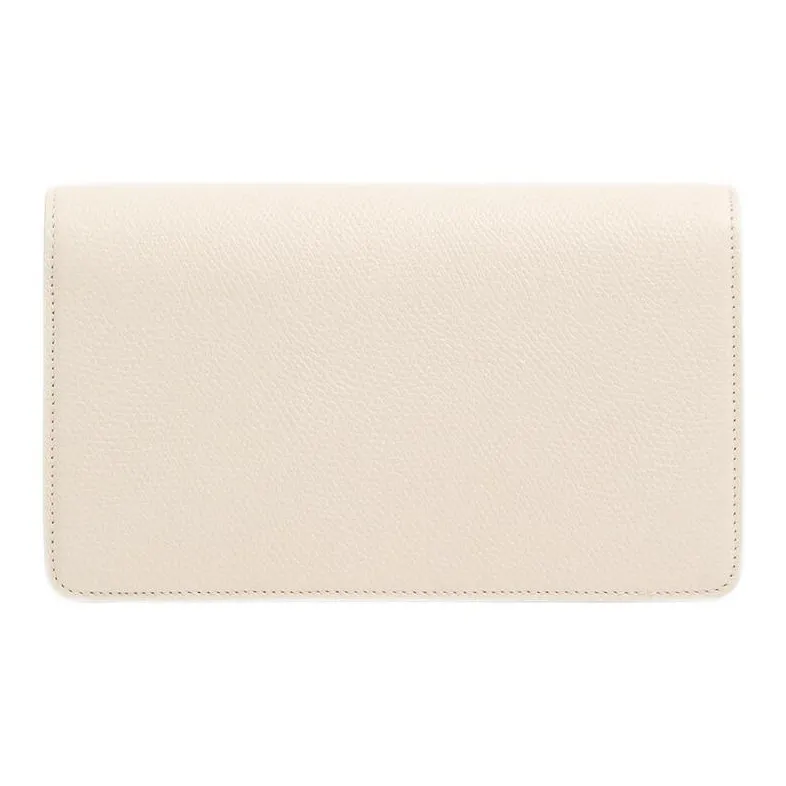 Valentino Vlogo Grained Calfskin Shoulder Bag Mini Women's Light Ivory White-3
