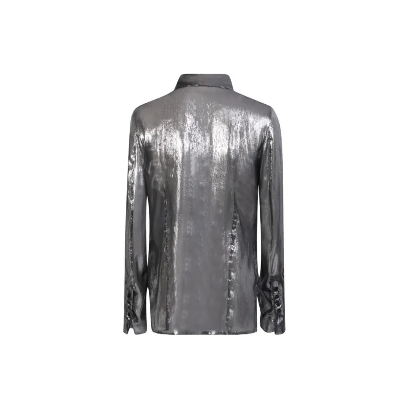 SAPIO Lamé effect Long sleeved Shirt-1