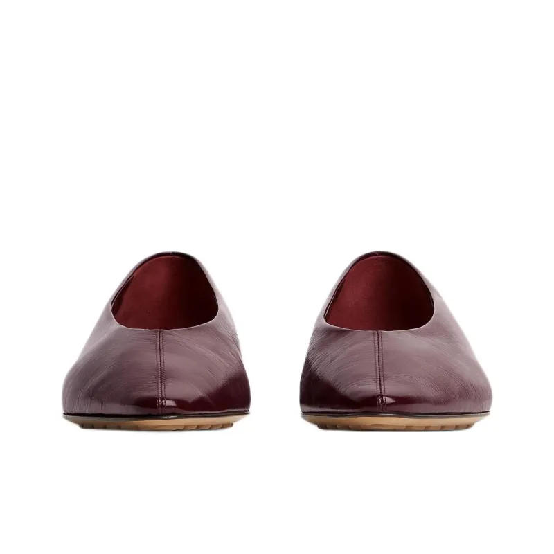 Bottega Veneta Sofia Casual Single Shoes Women's Burgundy-2