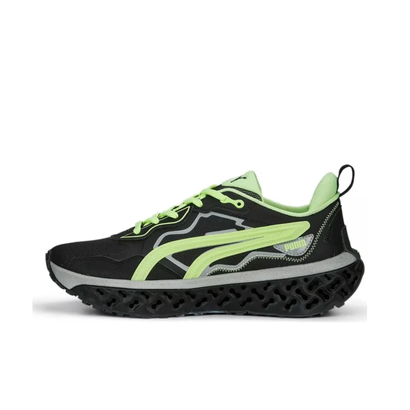 PUMA XETIC Sculpt Anti Slip Wear Resistant Low Top Casual Shoes Unisex Black Yellow-0