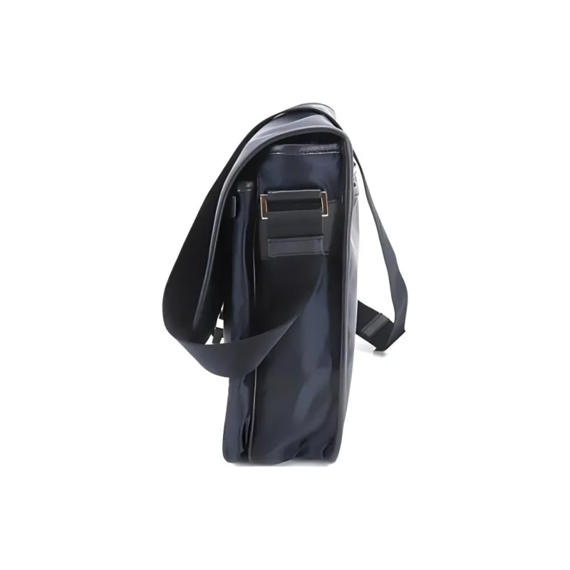 PRADA Nylon And Leather Crossbody Bag Shoulder Bag Men's Marine Blue-1