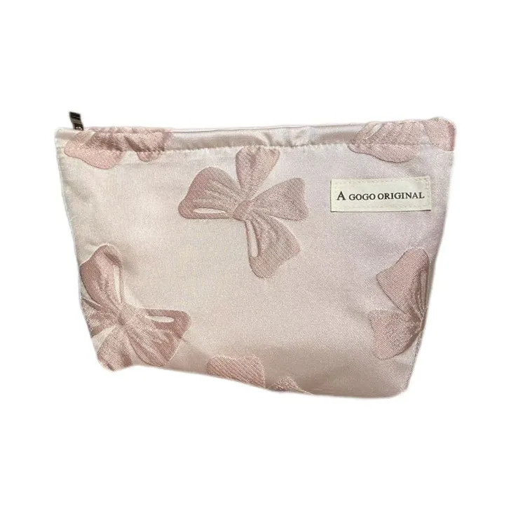Boniu Polyester Makeup Bag Regular Unisex Champagne/Pink/White-2