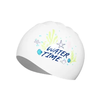 Watertime Swimming Caps Silicone Women's 25x20cm White