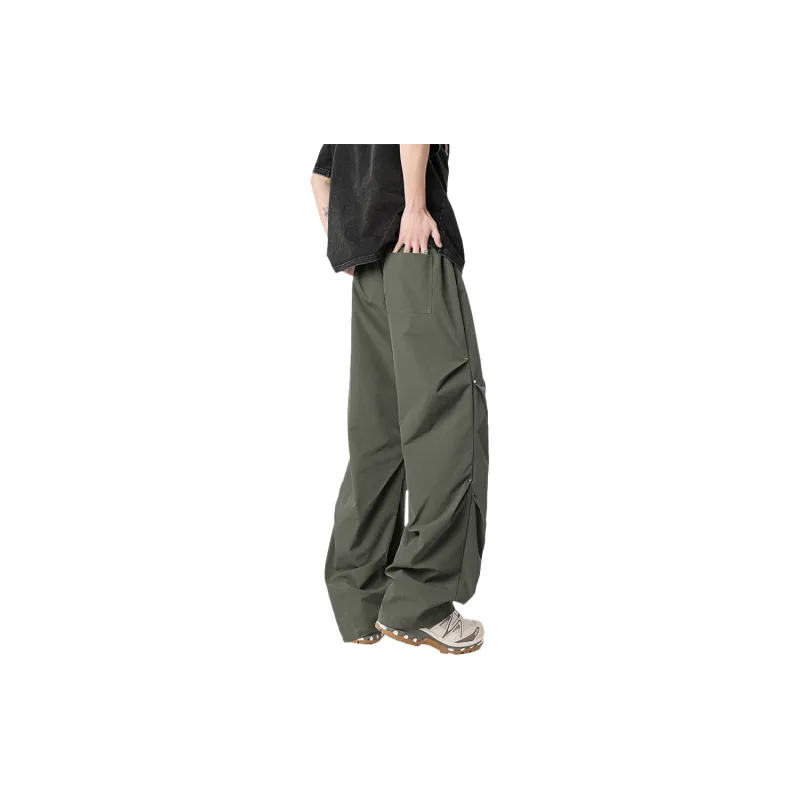 FASTFISH Casual Pants Unisex Black-8