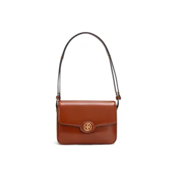 TORY BURCH Robinson Patent Leather Crossbody Bag Shoulder Bag Women's Deep Ochre
