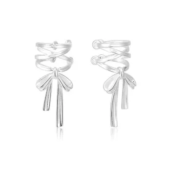 VANA S925 Silver Clip-On Earrings Women's