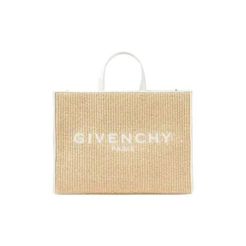 Givenchy Cotton Tote Bag Shopping Bag Shoulder Bag Handbag Medium Size Women's Natural