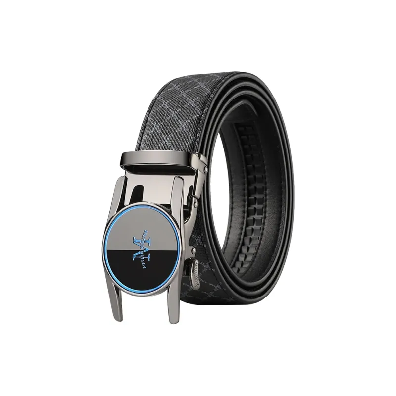 15 MINS Polyvinyl Chloride Leather Belts Men's 3.5cm-0