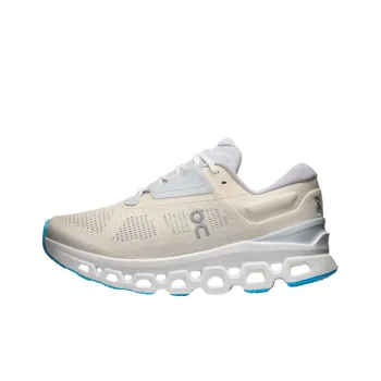 On Cloudstratus 3 Slip Resistant And Breathable Low Top Casual Running Shoes Women's Ecru