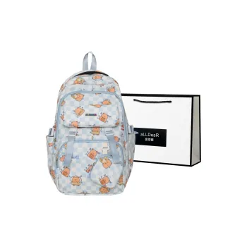 ALLDeaR Nylon Backpack Women's Blue/Green Purple Pink Black