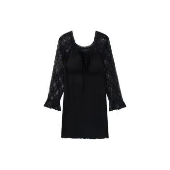 Sleeping Beauty Nightgown Women's Black