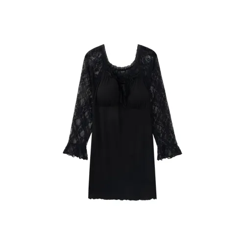 Sleeping Beauty Nightgown Women's Black