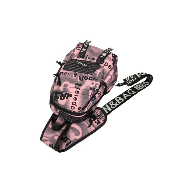 Omanfei Nylon Sling Bag Unisex Multicolor-2