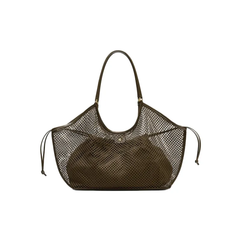 ZARA Polyester Tote Bag Shopping Bag Handbag Women's Green-0