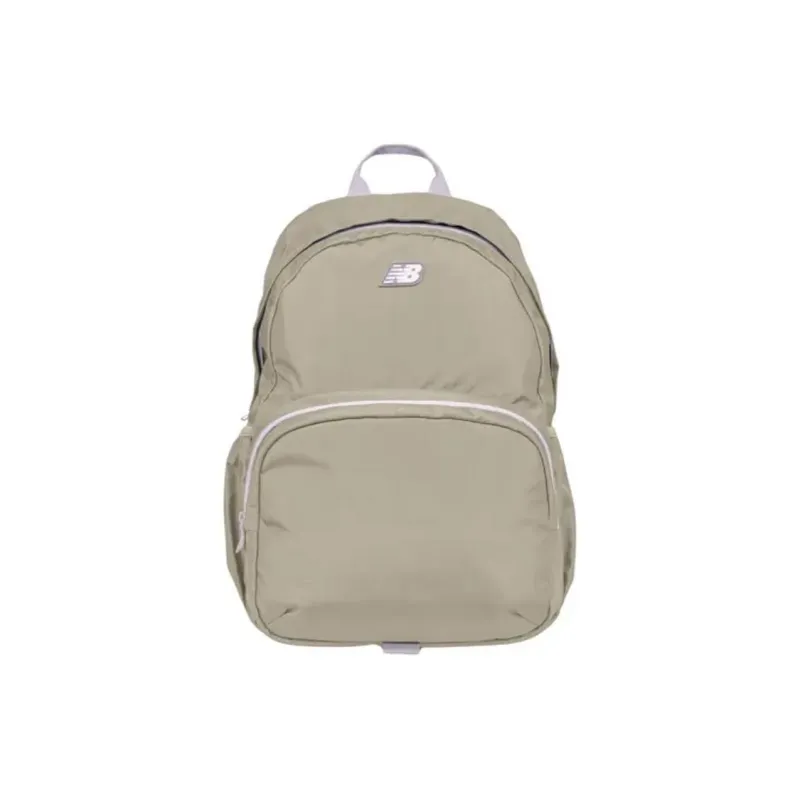 New Balance Polyester Backpack Unisex Gray White-0